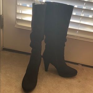 Black Suede Michael Shannon Boots